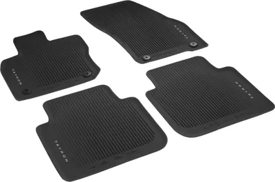 Produktbild von Original VW Tayron Satz Allwetterfußmatten Set Gummimatten vorne & hinten mit Druckknopf-Befestigung