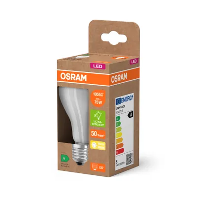 Produktbild von LEDVANCE 4099854009631, 5 W, 75 W, E27, 1055 lm, 50000 h, Warmweiß