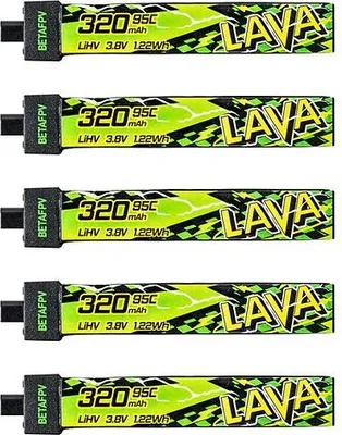 Produktbild von BetaFPV LAVA II Lipo Akku 95C LiHV 320mAh 1S 5 Stück