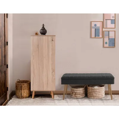 Obrázek produktu pro Skye Decor, Vegas Sonomo - 200 - 1053, předsíňový nábytek, Sonomo, 100 % MELAMÍNEM POVLÁKNĚNÉ PANELY, 50 x 38 x 135 cm