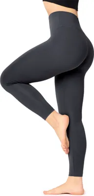 Image de Leggings longs taille haute slim pour femmes Bellivalini en viscose pour le yoga BLV50-292 (Graphite, M)