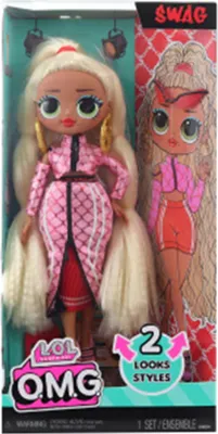 The image shows the packaging of an L.O.L. Surprise OMG doll.