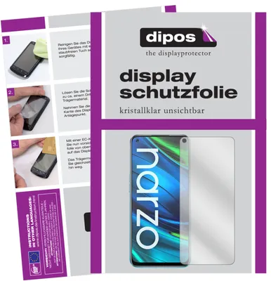 Produktbild von 6x Schutzfolie für Oppo Realme Narzo 20 Pro klar Displayschutzfolie Folie Display Schutz dipos