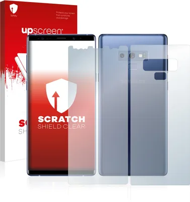 Produktbild von upscreen Schutzfolie für Samsung Galaxy Note 9 (Vorder + Rückseite) Kratzschutz Anti-Fingerprint Klar