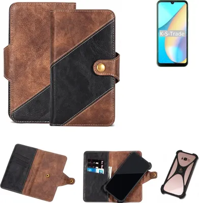 Produktbild von K-S-Trade Handyhülle Schutzhülle Bookstyle Case kompatibel mit Blackview OSCAL C20 Klapphülle Cover Hülle Schutztasche 1x