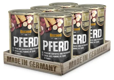 Produktbild von BELCANDO® Pferd mit Kartoffeln und Pastinaken 6x 400g