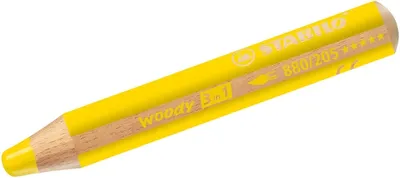 Immagine prodotto di Stabilo - matita colorata 880 Woody 3 in 1 giallo | 5 pezzi