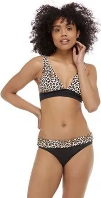 Produktbild von BADEANZUG SKYE SAFARI MID WAIST FOLDOVER BO - schwarz - M