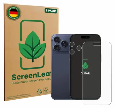 A product shot featuring a phone case packaging and a smartphone with a screen protector.