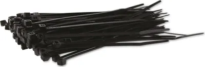 Produktbild von KSS Kabelbinder-Sortiment Polyamid 6.6, schwarz, 120x3,2, UV-beständig, 100 Stück
