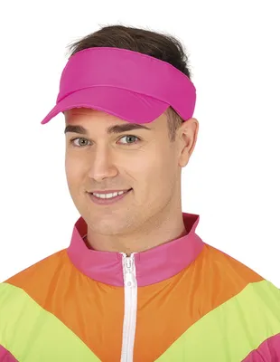Produktbild von Neon-pinkes Visier für Erwachsene - Einheitsgröße
