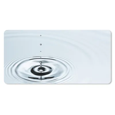 Produktbild von MuchoWow® Mauspad Mousepad Wassertropfen bilden Ringe in hellblauem Wasser 60x30 cm - Mousepads - Maus Mat - Pad - Mausunterlage - Nachhaltig