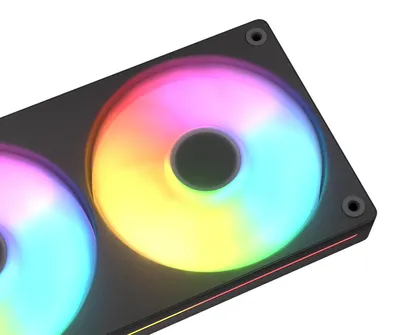 Produktbild von COUGAR Unity240-FB Single-Frame 240 ARGB PWM Reversed-Lüfter mit Stream-Kabel-Design, Schwarz, Ventilator, 12 cm, 700 RPM, 1600 RPM, Schwarz