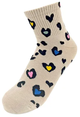 Produktbild von styleBREAKER Damen Socken mit Leo Muster | weicher Baumwoll-Mix | Sneaker Söckchen knöchellang mit elastischem Bündchen | Größe 39-42