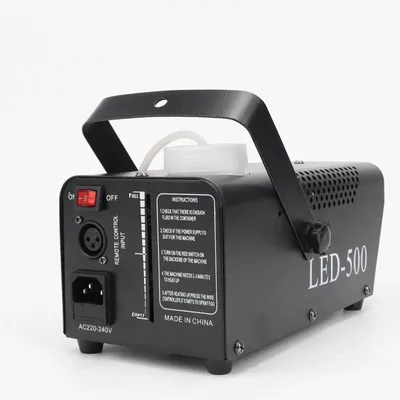 Immagine prodotto di Macchina del fumo a LED - 500 W - Con telecomando - Colori RGB miscelabili - Compatibile DMX - Ideale per palcoscenico e DJ