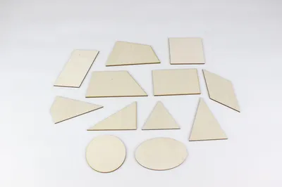 Zdjęcie produktu dla Zabawka edukacyjna 12 kształtów geometrycznych Wysokość 5-10 cm NOWOŚĆ