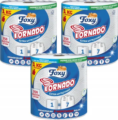 Zdjęcie produktu dla Ręcznik Papierowy FOXY TORNADO - 3 szt.
