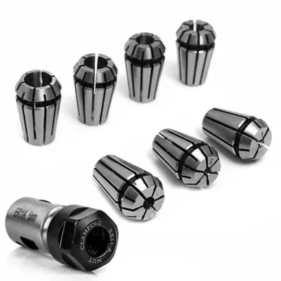 Produktbild von 7 STueCKE ER11 1-7mm Spannzangen Set mit 5mm Motorwellenhalter Verlaengerungsstange zum Gravieren Fraesen Bohren