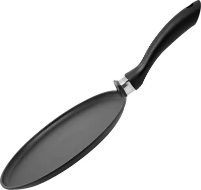 Produktbild von ELO Crepepfanne Ø 28 cm ALUCAST, Pfanne aus energiesparendem Aluminiumguss mit Antihaftbeschichtung, Pfanne für Glaskeramik-, Gas-, Elektro-, Induktionsherde - spülmaschinengeeignet, Farbe: Schwarz