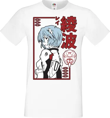 Immagine prodotto di Maglietta da uomo Manga Anime Neon Anime Genesis Manga Evangelion Rei Ayanami Genesis Rei Ayanami, Man S , Blanc