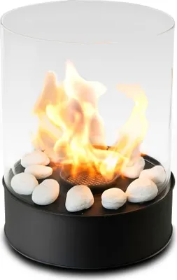Produktbild von Planika - Chantico Glassfire Bioethanol-Tischkamin, tragbarer Bioethanol-Kamin mit Commerce-Technologie, zylindrisches Glas
