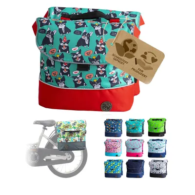 Produktbild von BAMBINIWELT Gepäcktasche, Gepäckträgertasche für Fahrrad, Fahrradtasche für Kinder, wasserabweisend, Modell 15