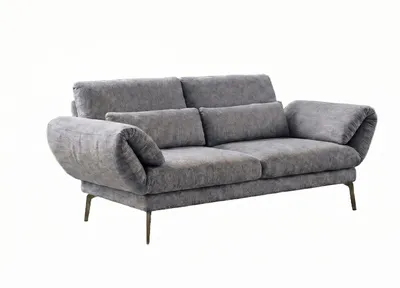 Produktbild von KAWOLA Funktionssofa HOLLY 2-Sitzer Stoff grau