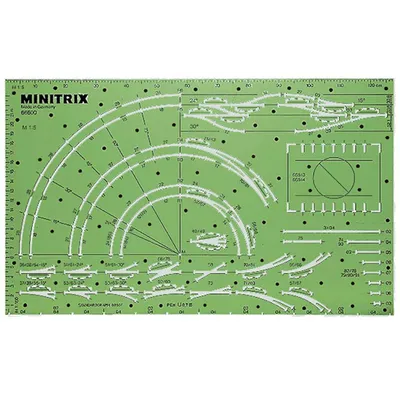 Produktbild von Minitrix 66600 Gleisschablone