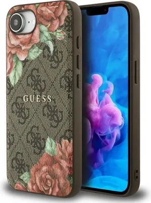 Immagine prodotto di Etui Guess 4G Fiori Stampa Magsafe Do Iphone 16E Brązowy