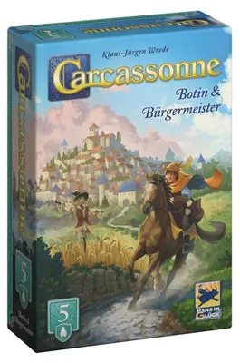 Produktbild von Hans im Glück, Carcassonne – Botin & Bürgermeister (2025), Familienspiel