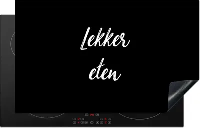 Produktbild von KitchenYeah© Herdabdeckplatte Zitate - Essen - Sprichwörter - Gutes Essen , 83x51cm, Küche Deko, Glaskeramikkochfeld Herdabdeckung, Abdeckplatte fùr Kochfeld
