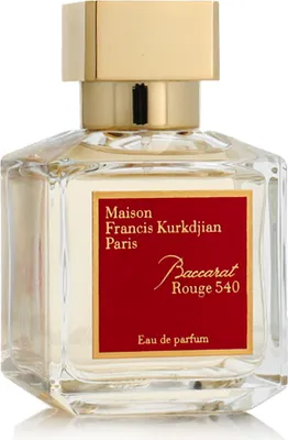 Produktbild von Maison Francis Kurkdjian Baccarat Rouge 540 70 ml, Unisex, 70 ml, Nicht nachfüllbare Flasche, Jasmin, Safran, Holz, Bernstein, Zedernholz