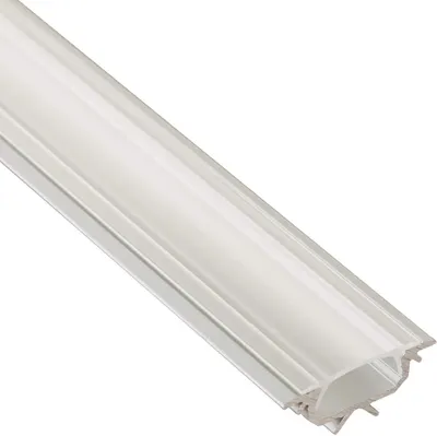 Produktbild von 25 Stück LED Profil-55 Eckprofil 2000 x 22 x 15,6 mm mit klarer Abdeckung