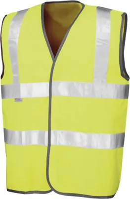 Immagine prodotto di Result R021X | Gilet di sicurezza Hi-Viz da uomo / secondo ISOEN20471:2013 - Colore: giallo fluorescente - Taglia: S/M