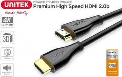 Obrázok produktu pre Unitek UNITEK C1048GB HDMI kábel 2 m HDMI typ A (štandardný) čierny