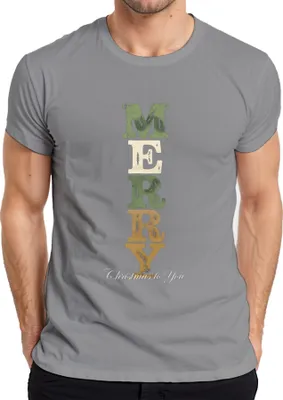 Produktbild von MERRY Christmas to You Weihnachten Weihnachtsgeschenk Vintage Herren T-Shirt, Grau, XXL