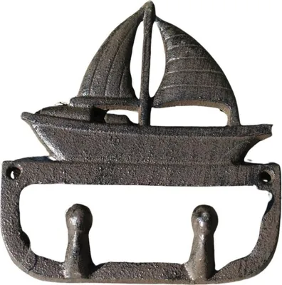 Produktbild von Doppel Wandhaken Segelschiff