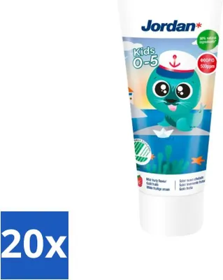 Produktbild von Jordan Zahnpasta Kinder 0-5 Jahre 50 ml - Vorteilspack - 20 Stücke