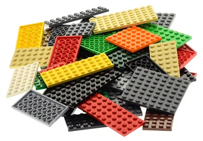 Produktbild von 50 Lego Classic Basic Bau Platten ca 300g bunt gemischt z.B. 4x8 4x10 6x10 6x12