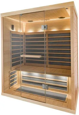 Produktbild von Tylö Infrarotkabine T-825 für 3 Personen, 1633x1078x1938 mm (BxTxH), EvenHeat System