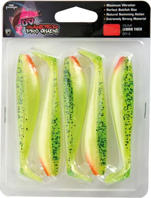 Produktbild von Fox Rage Zander Pro Ultra UV 10cm - 5 Gummifische, Farbe:Lemontiger