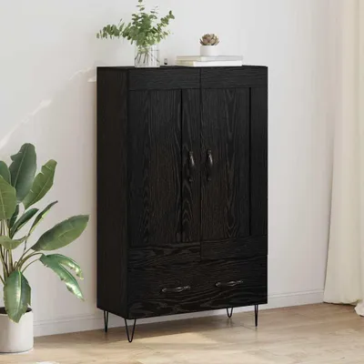 Produktbild von vidaXL Highboard Schwarz Eichen-Optik 69,5 x 31 x 115 cm Holzwerkstoff