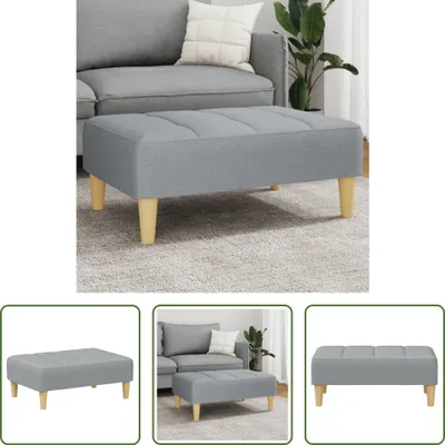 Immagine prodotto di The Living Store Sgabello Grigio chiaro 77x55x31 cm Tessuto