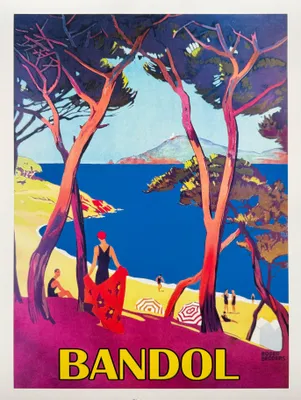 Image de Bandol - Plage - 30x40cm Affiche Poster
