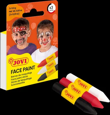 Produktbild von Jovi Schminkstifte 3er Schachtel, rot, weiß, schwarz