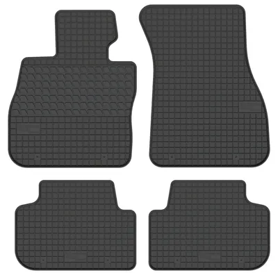 Image de Tapis de sol en caoutchouc pour BMW 1 F40 2019- (hayon) – 4 pièces, noirs, sur mesure