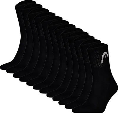 Produktbild von HEAD Unisex Socken, 12er Pack - All Sports Training Short Crew, Sportsocken, Logo, einfarbig Schwarz 43-46