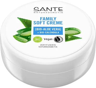 Produktbild von SANTE Family Soft Creme Bio-Calendula & Bio-Aloe Vera 150 ml, Creme, Unisex, Feuchtigkeitsspendend, Nährend, Schutz, Weichmachend, Jeder Hauttyp, 150 ml, Aloe Vera, Ringelblume