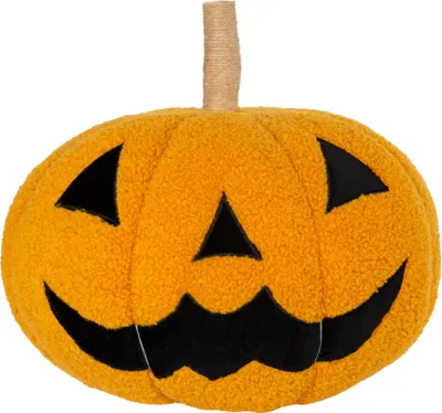 Produktbild von Grinsender Halloween Kürbis als Dekokissen Ø 34cm