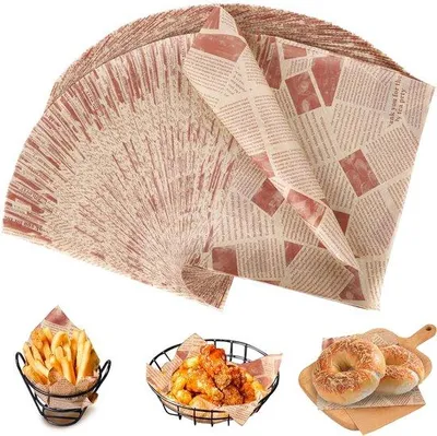 Zdjęcie produktu dla Papier higieniczny do hamburgerów, 20 x 30 cm, 200 sztuk, uniwersalny